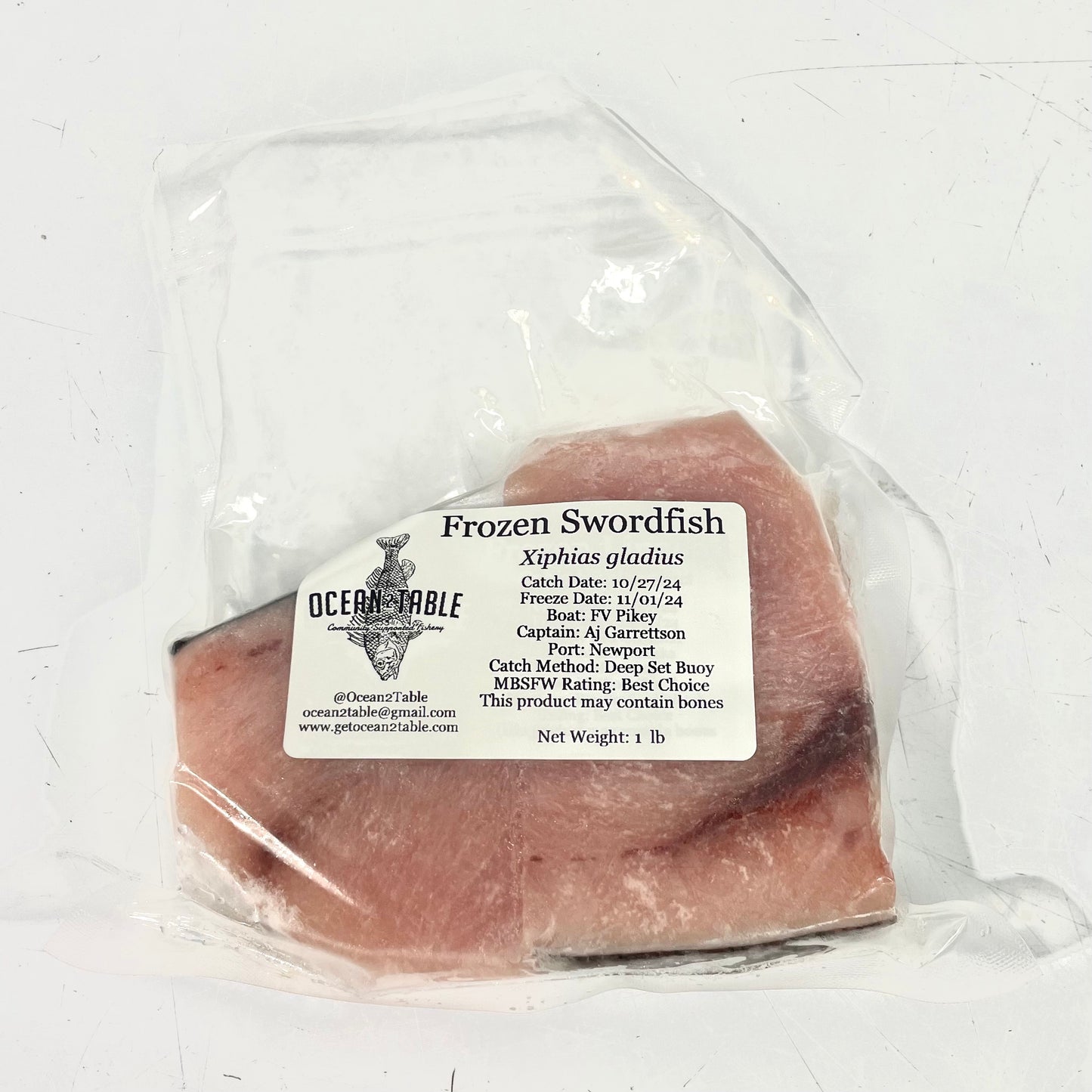 Frozen Swordfish