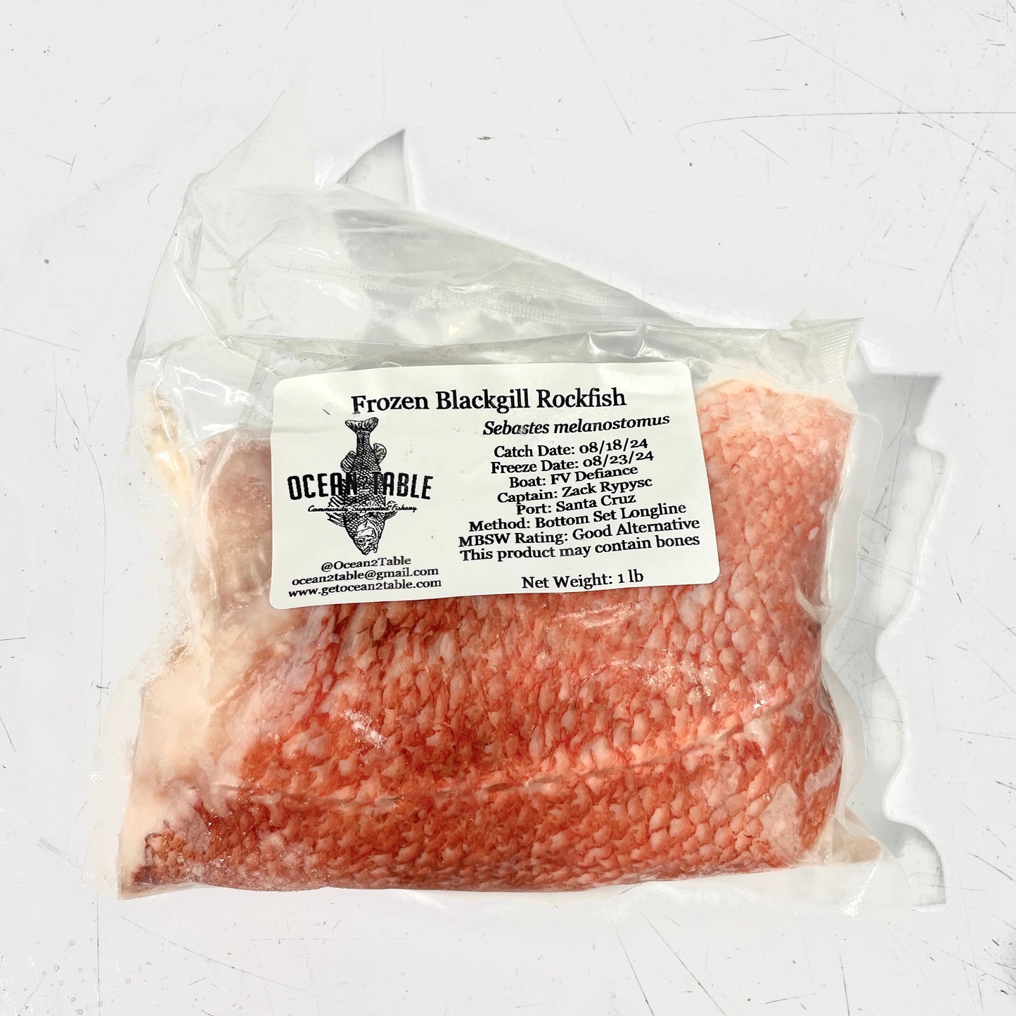 Frozen Blackgill Rockfish