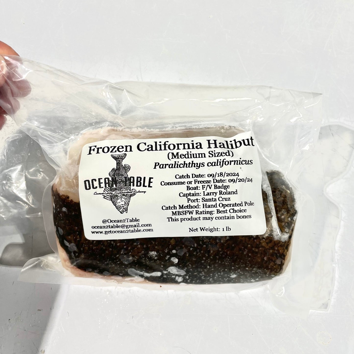 Frozen CA Halibut