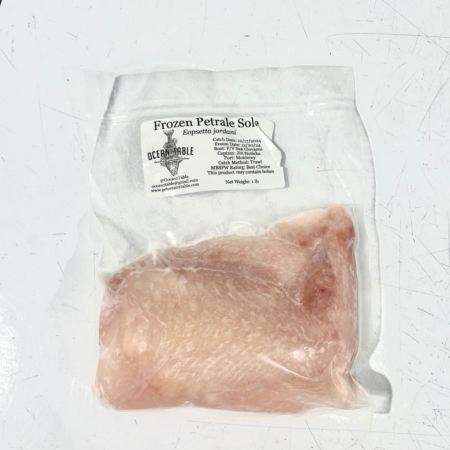 Frozen Petrale Sole