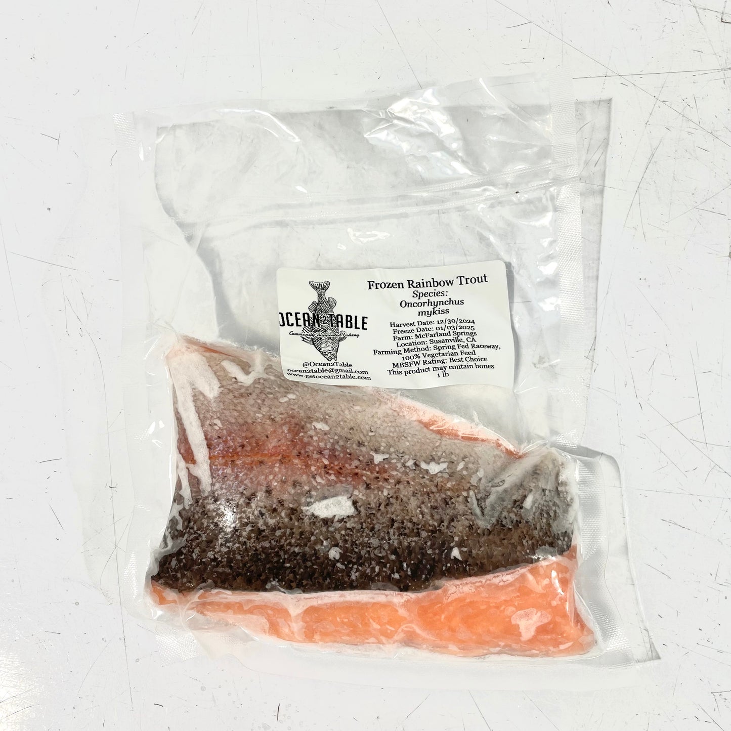 Frozen Rainbow Trout