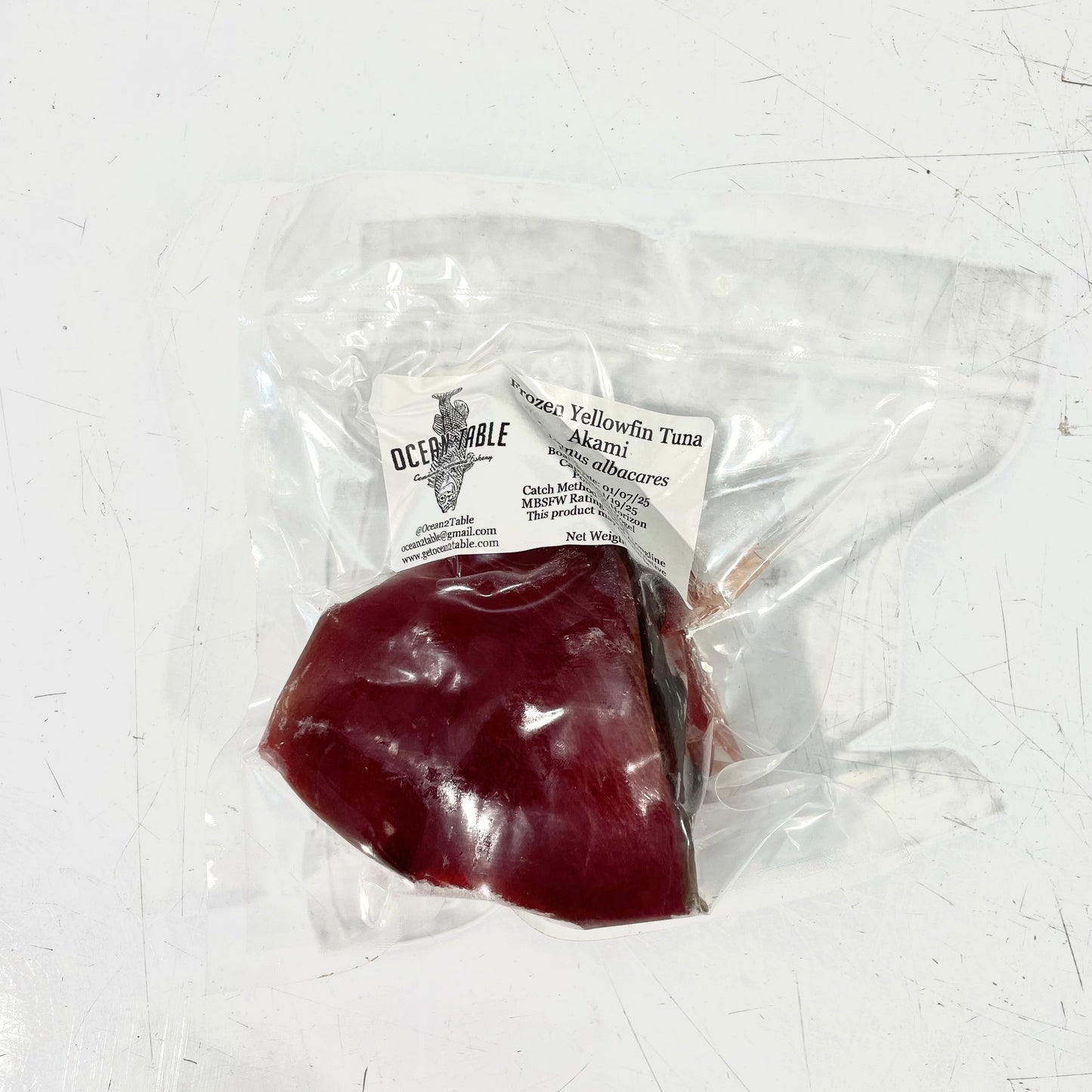 Frozen Yellowfin Tuna