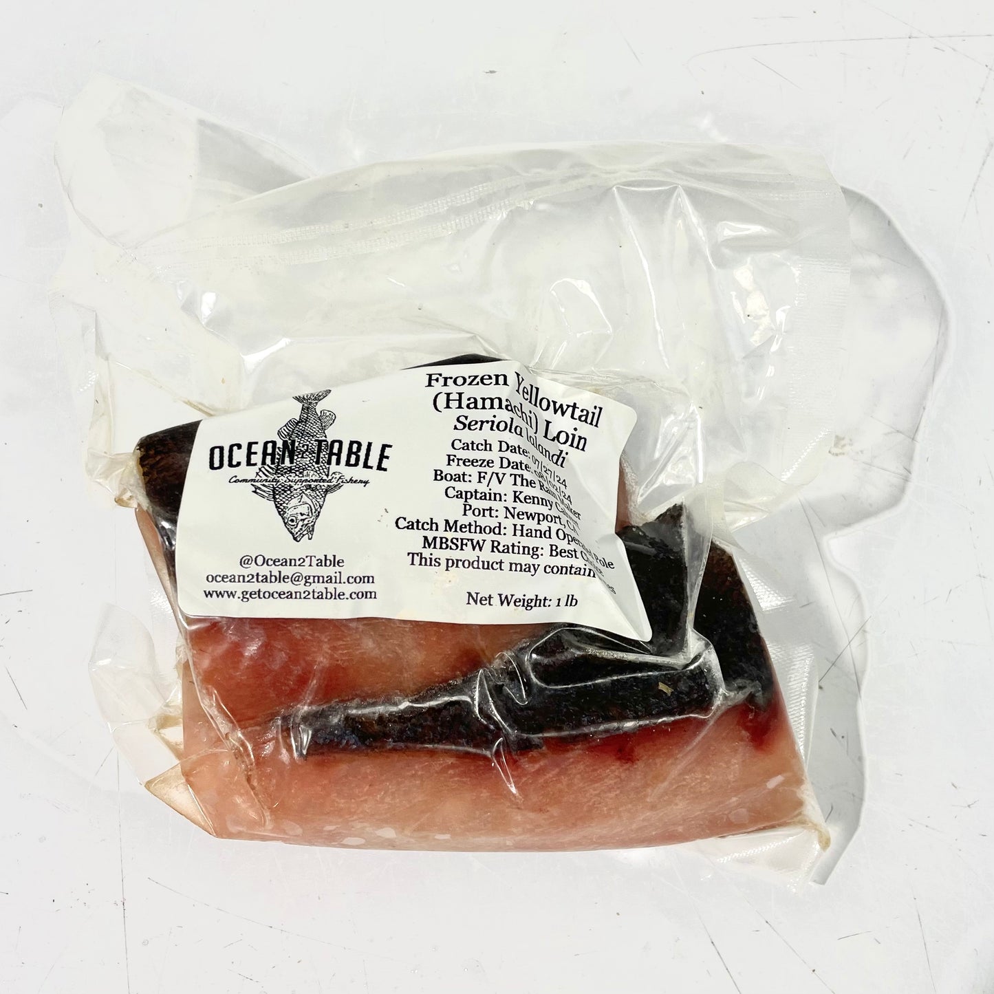 Frozen CA Yellowtail (Hamachi)